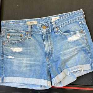 Blue Adriano Goldschmied denium shorts